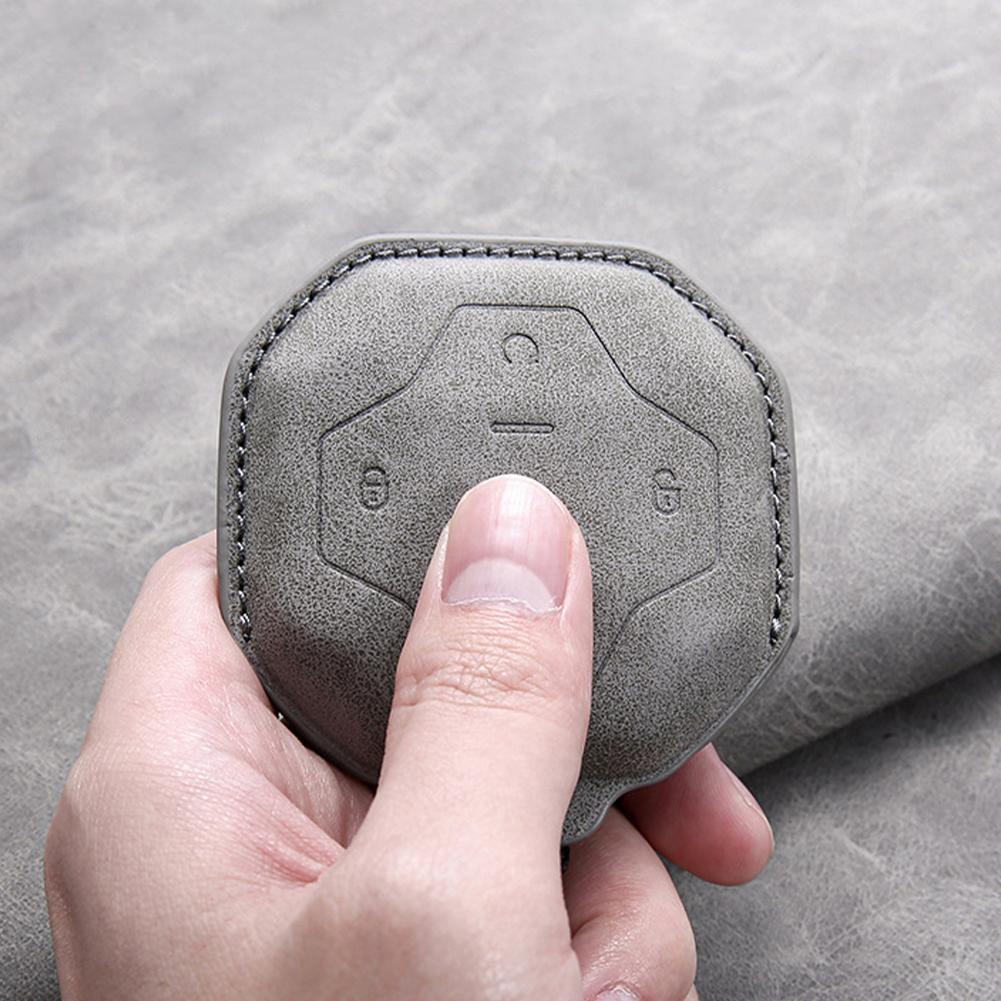 4 Buttons Car Remote Control Key Case Suede Leather Key Protect Cover Shell Accessories For Chery Jetour T2 Traveler 2025 2025