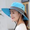 Women's Summer Outdoor Sun Protection Fisherman Hat Set