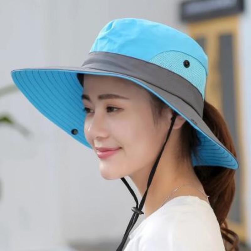 Women's Summer Outdoor Sun Protection Fisherman Hat Set