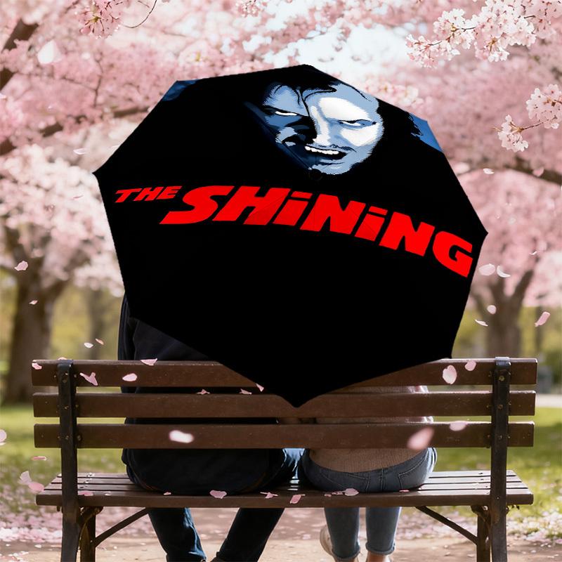 1pc The Shining Automatic Open/Close Umbrella Compact Folding Umbrella with 8-Rib Shaft lightweight esign, for Women/Men1175A