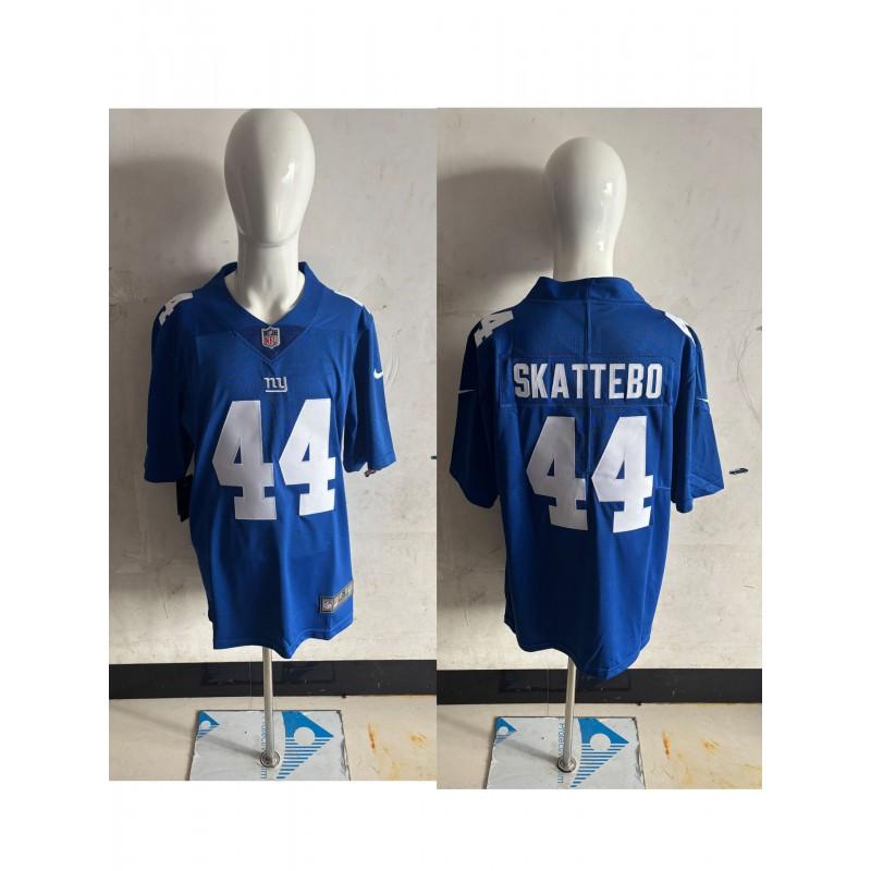 T-shirt de sport surdimensionné en mélange de coton brodé NFL New York Giants pour homme Vêtements décontractés pour fans de rugby