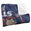 Looney Tunes Taz Dad Skills Fathers Day Blanket