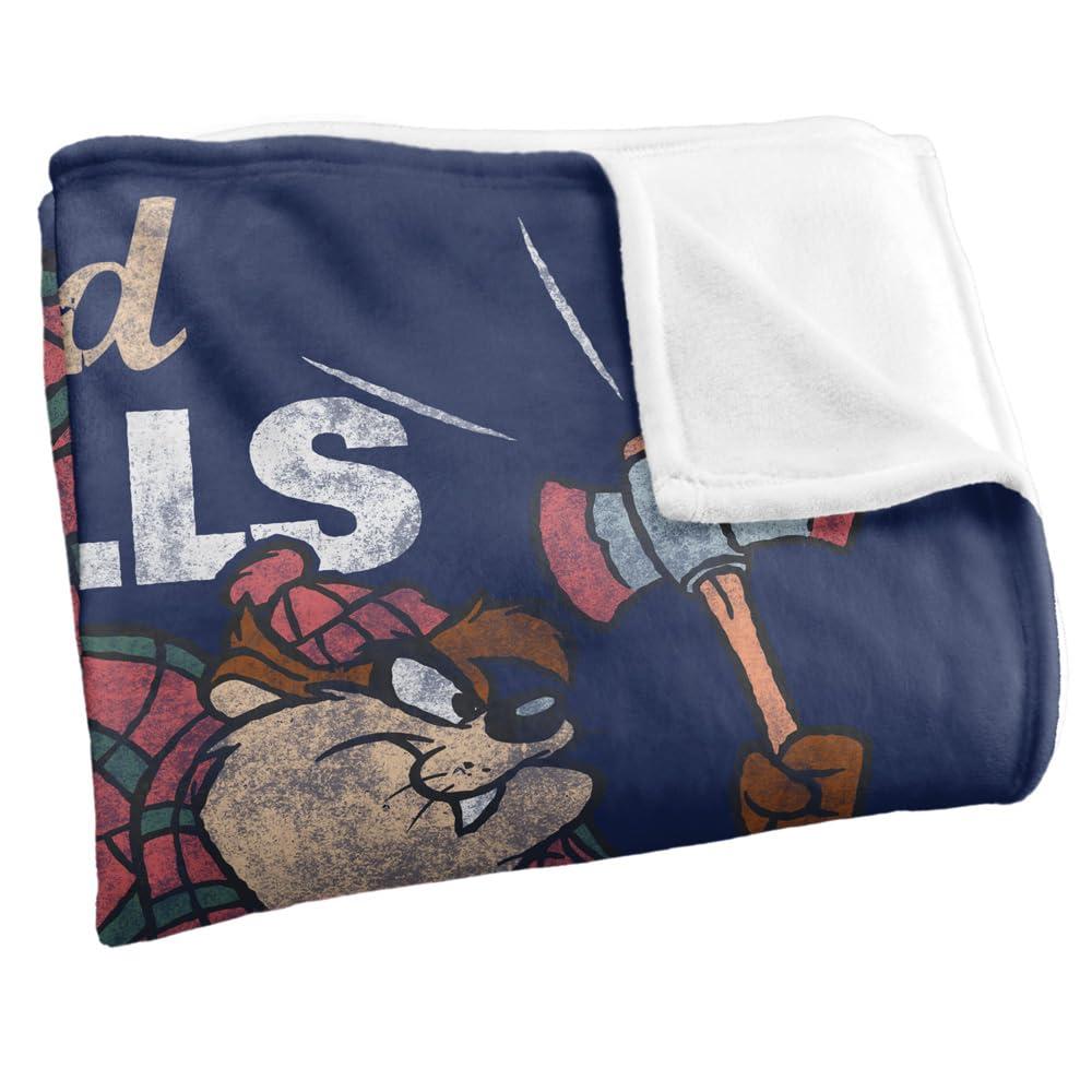 Looney Tunes Taz Dad Skills Fathers Day Blanket