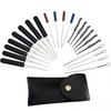 11Pcs Locksmith Extractor Tools Kit with Tension Wrench - Broken Key Removal Set for Home And Family Use Life Helper
