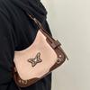 Retro Butterfly Contrasting Locomotive Armpit Bag New Original High-end Shoulder Messenger Bag Baguette Bag