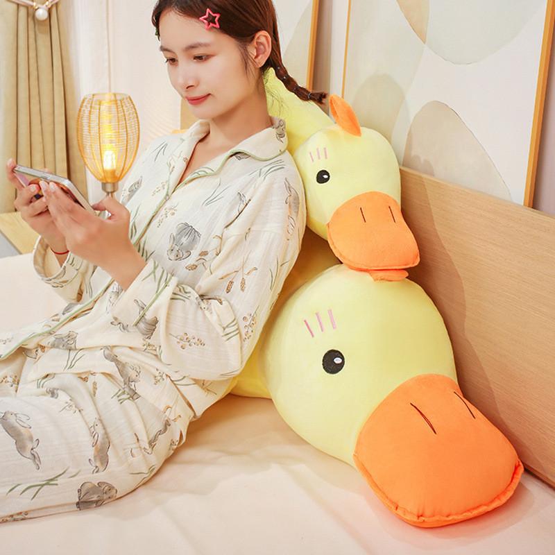 Soft Plush Goose Cartoon Stuffed Toy For Kids Unique Birthday Gift Cozy Pillow