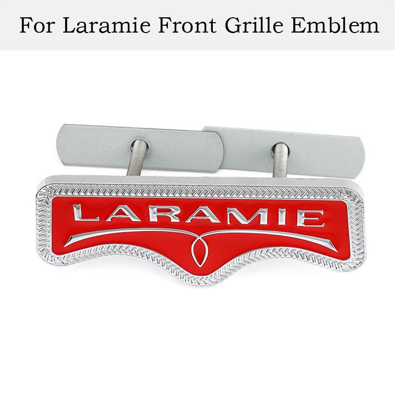 

3D Metal Car Sticker LARAMIE Logo Emblem Badge Decal Front Hood Grille for Dodge Ram 1500 2500 3500 Journey Caliber