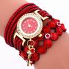 of Quartz Watches for Women's Four Leaf Clover Key Pendants Wrapped in Korean Velvet Watches for Foreign Trade