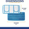 2/4pcs, Reusable Mop Pad For Mop, 11.8*5.9'' Microfiber Mop Pad Refill Washable For Hard Floor Baseboard Cleaning