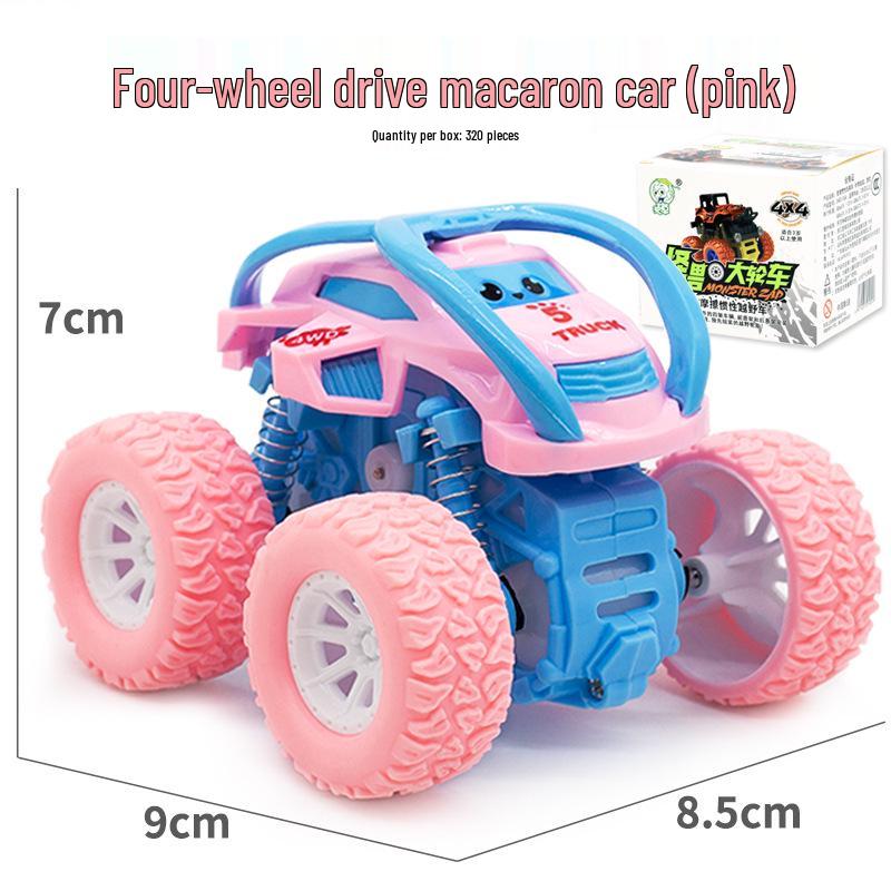 Macaron Inertial Tumbling Off-Road Toy Car for Kids
