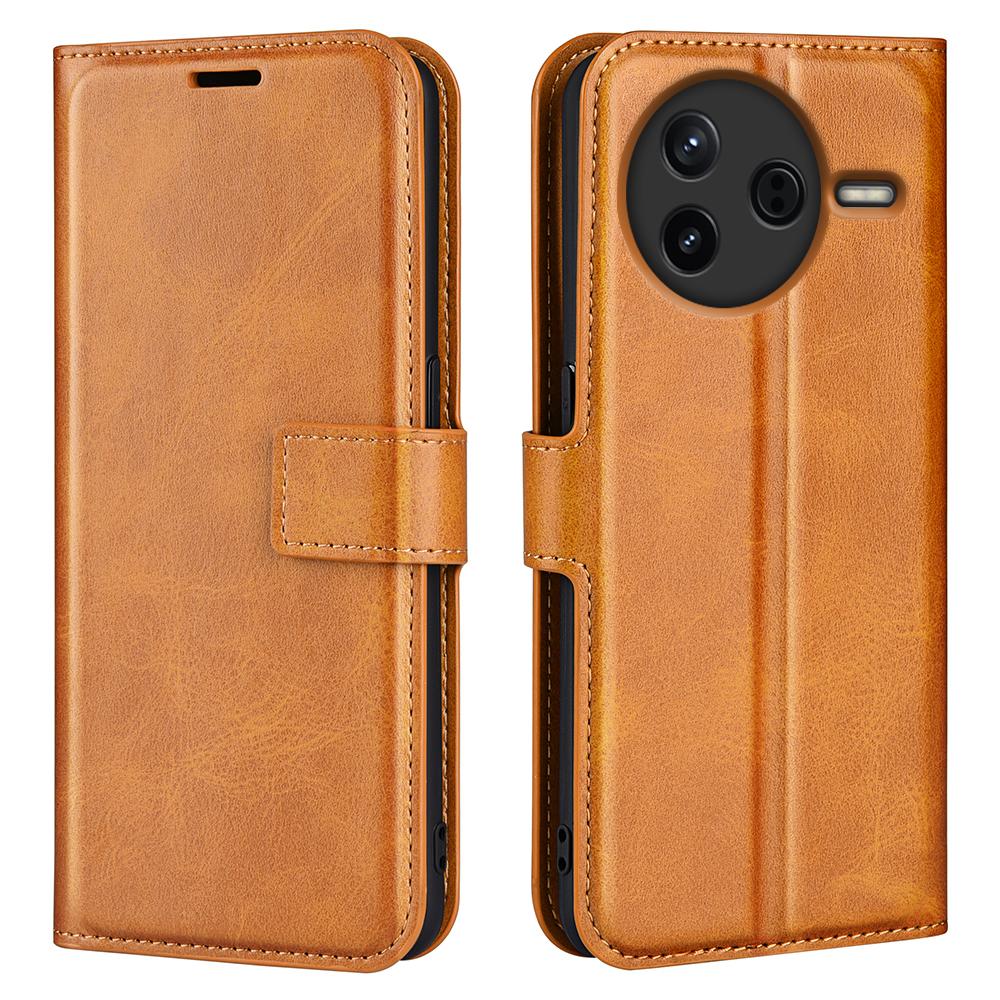 For Xiaomi Redmi K80 5G Stand Case Anti-Scratch Calf Texture Leather Phone Cover