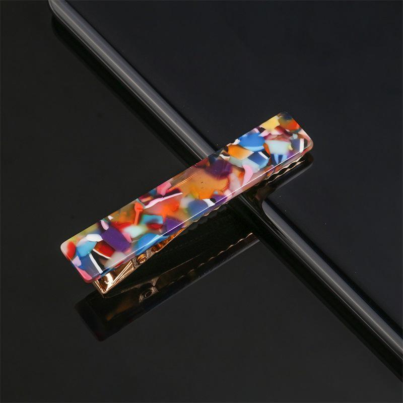 Korean Style Leopard Print Marble Hair Clip for Women