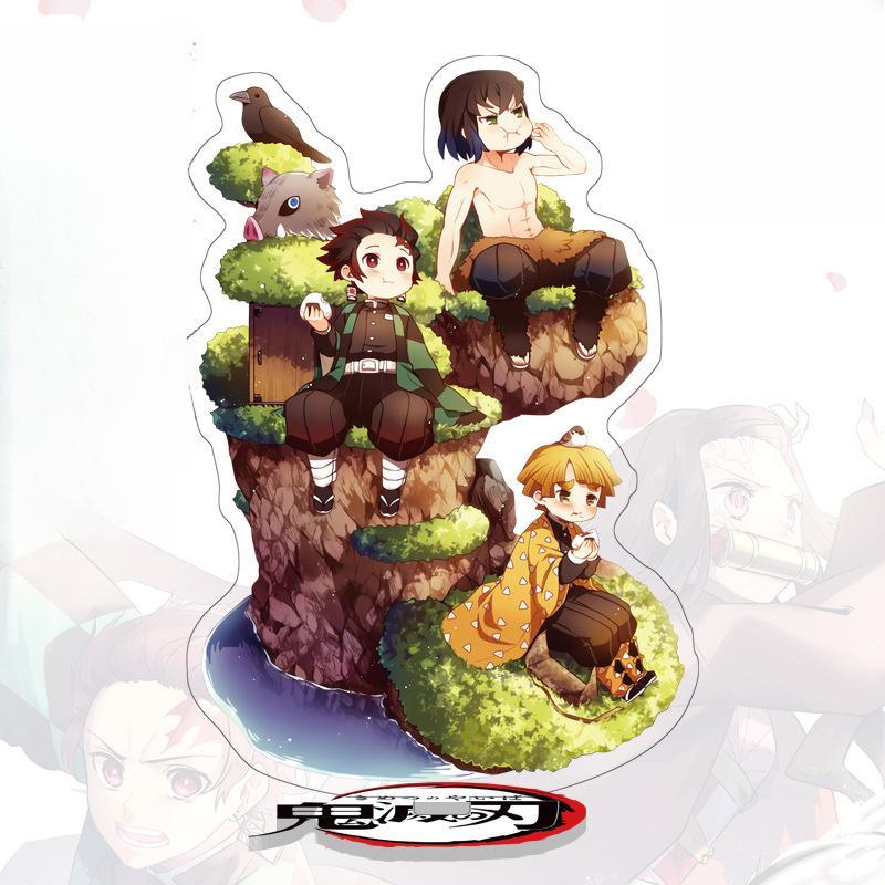 Standee de 16 cm de altura de "Demon Slayer" de Tanjiro y Nezuko - Adorno Acrílico