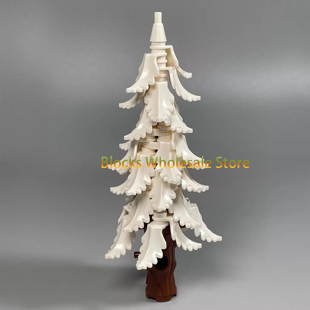 MOC Christmas Gift Present Assembly Toy Small Particle Building Block Set Christmas Tree Fir Tree Scene Desktop Ornament