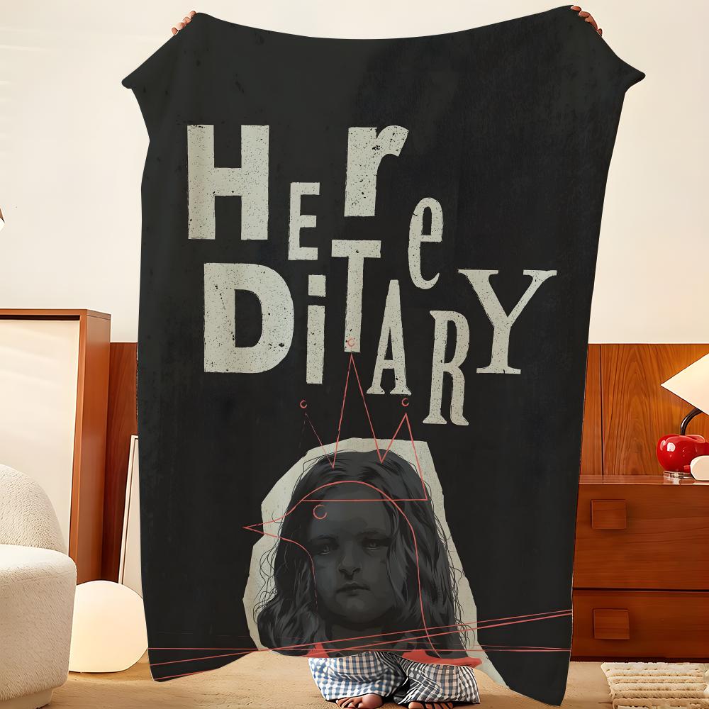 Movie H-Hereditary Throw Flannel Throw Blanket, Lightweight Cozy, Durable Washable cute Cool