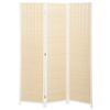 Paravent de séparation de pièce en bois, pliable, 3 panneaux, 135 x 180 cm, blanc