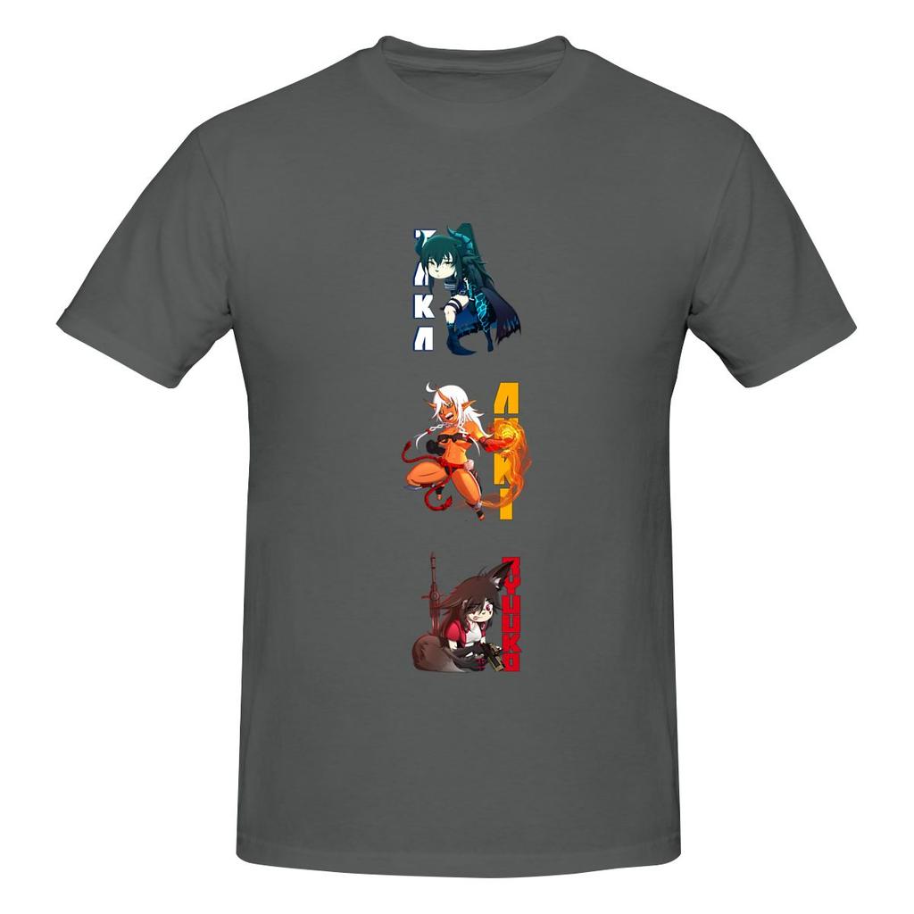 Taka S World Characters Couple Style Tshirt Fresh And Versatile Faderesistant Tshirt