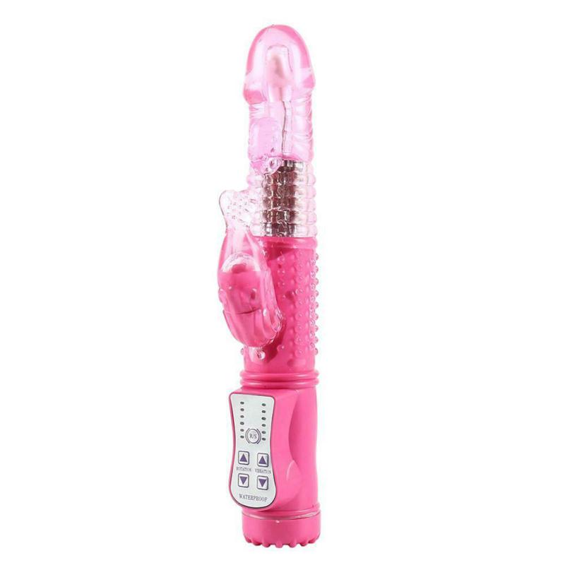 Rabbit Sex Tool Vibrating Retractable Vibrator for Women Rotation Dildo G spot Sex Toy