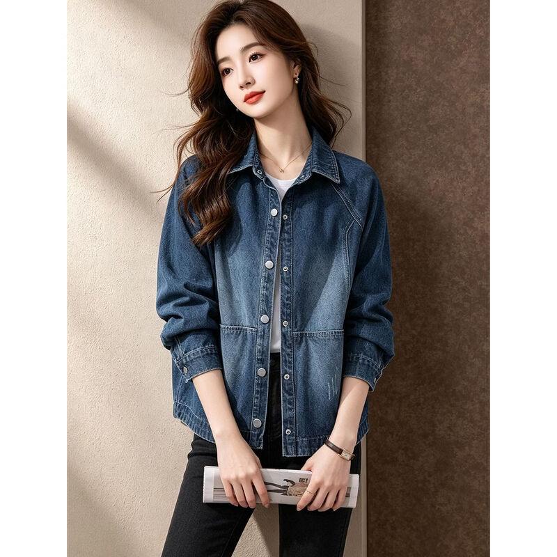 D.F.DEAR Women's Autumn Casual Denim Jacket