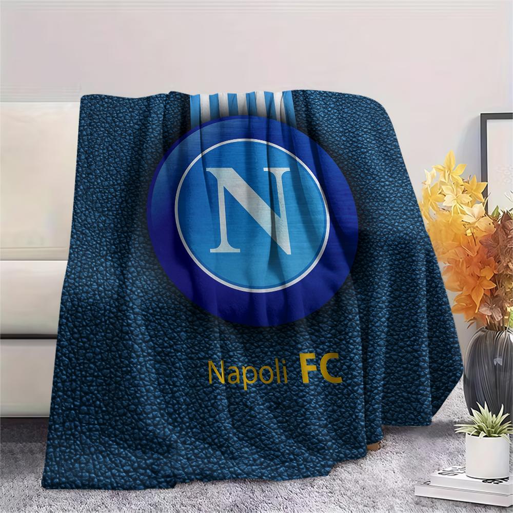 Nápoles, Manta de Franela con Patrón, Alta calidad, Cómoda para Todas las Estaciones, Decoración del Hogar, Calidez y Comodidad, Perfecta para Regalos.