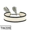 Customizable Handmade Bohemian Tassel Bracelet with Embroidered Logo - European & American Ethnic Friendship Style