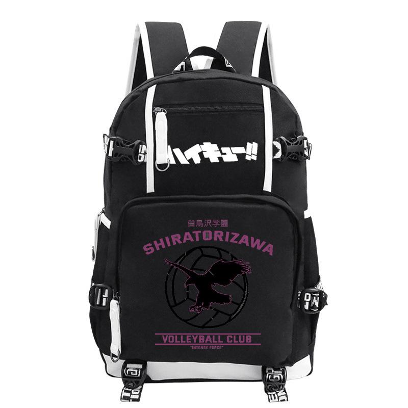 Japanese Cartoon Print Teen Student Schoolbag Outdoor Leisure Large Capacity Travel Backpack