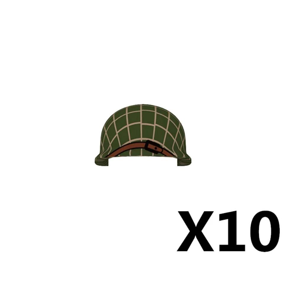 Military WWII MOC Hat Helmet Building Block German  US Soviet Soldier Figure Helmet M1 40 Beret  Accessories Brick Toy Gift K025