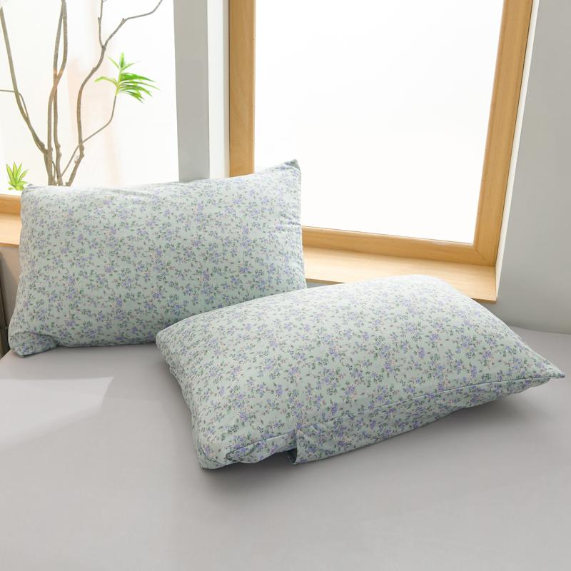 2pcs Fresh Floral Print Pillowcases Soft Skin Friendly Pillow Cover for Bedroom Elastic Comfortable Home Pillow Cases 48x74cm