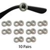 10 Paar Silikonbrillen Runde Ohrbügel Brillengriff Anti-Fall Brillenhalter Hülle Halterung Befestigungselement Brillen-Zubehör