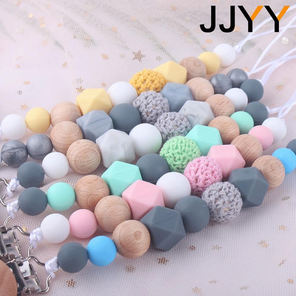 Baby Pacifier Clip Teether Soft Silicone Anti-Drop Chain Molar Toy for Newborn Infant Feeding Accessories