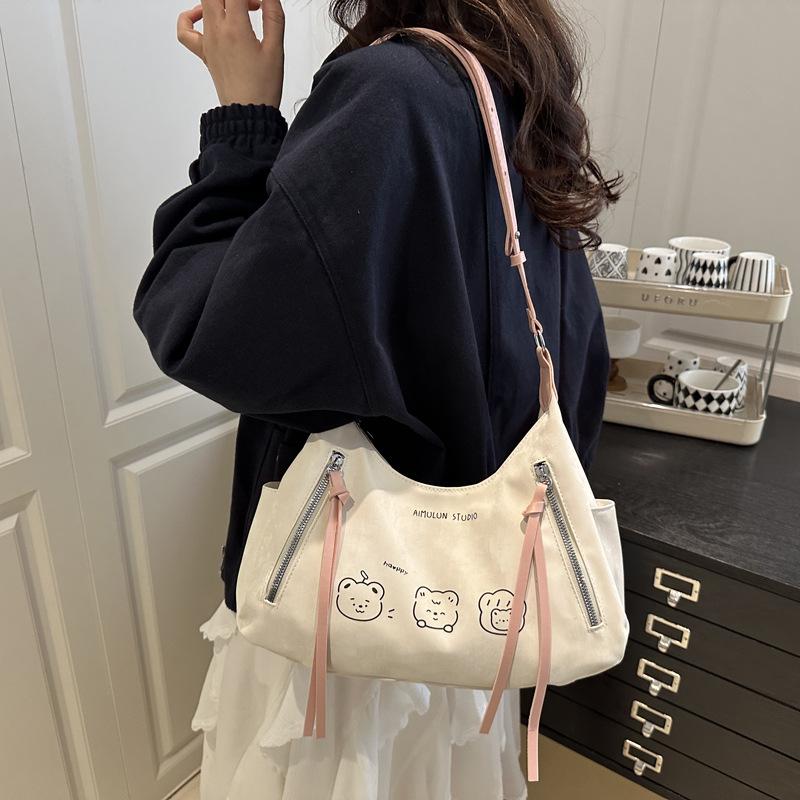 Retro Versatile Women's Bags, High-end Niche Design 2025 Autumn Shoulder Bags, Trendy Fashion Underarm Bags, Messenger Bags