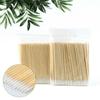 100 Stuks Pluisvrije Microborsteltjes Houten Wattenstaafjes Swabs Verzorging Reiniging Houten Stokjes Cosmetisch Wattenstaafje Wimperextensie Lijm Verwijderingsgereedschap