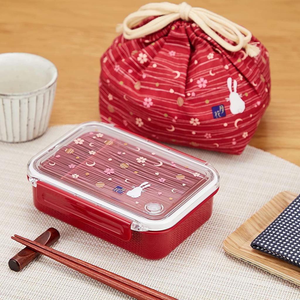 OSK Tsukihana Bento 500ml Drawstring Bag Easy To Made In Dishwasher Box, [Divided, Included, Wash], Japan, Safe, PCL-1C