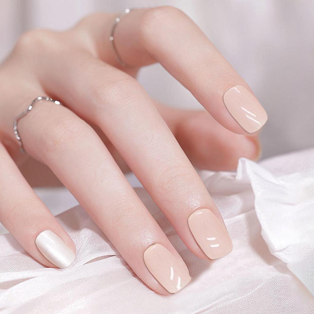 Manicure Wearable Nail French No Tracse Wearable Nail Removable Manicure French Wearable Manicure Fake Nail Stickers 5ml