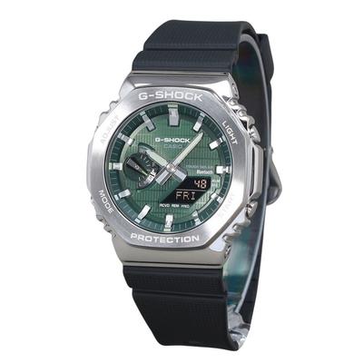 G-Shock G-Steel Analog Digital Smartphone Link Resin Strap Green Dial Tough Solar GBM-2100A-1A3 200M Men's Watch