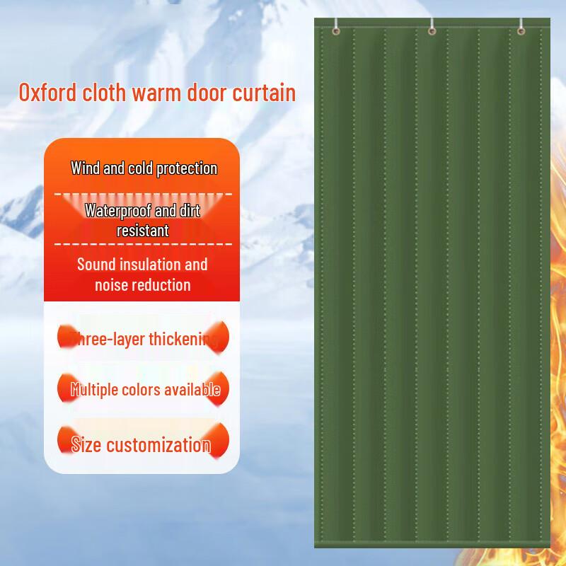 Thickened Oxford Fabric Thermal Door Curtain