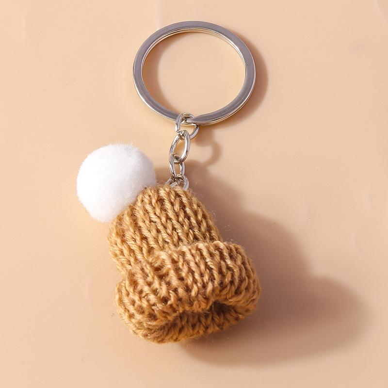 Niedliche Handgestrickte Cartoon-Tier Biene Welpen Schlüsselanhänger Gehäkelte Liebesherz Schlüsselanhänger Anhänger Handtaschen Dekor Damen Mädchen Schmuck Geschenke