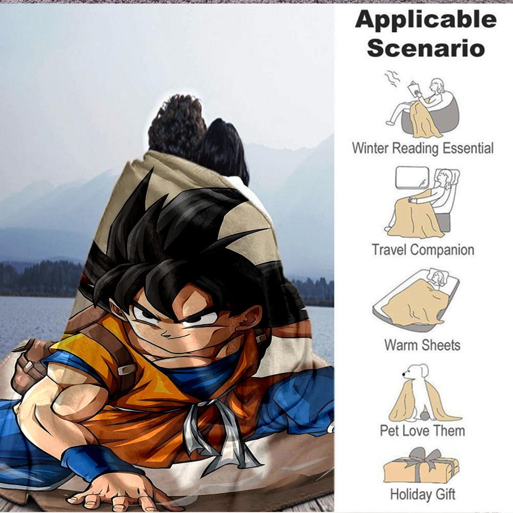 1 Stück Saiyan, Krieger Flanelldecke [Gemütliche Überwurfdecke] Für Sofa, Bett, Reisen, Camping, Wohnzimmer, Büro, Couch, Stuhl Und Bett