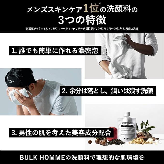 Bulk Homme Face Wash 100g 1 Lotion Sample Men's +