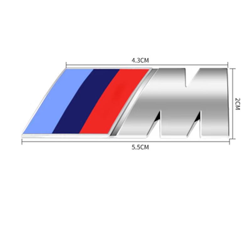 ZWVP7 Car Sticker Rear Trunk Decoration 3D ABS M Emblem Sticker Full Decorative Car Body Exterior Modification Kit For BMW M3 M5 X6 X2