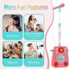Kinder-Karaoke-Maschine mit blinkenden Bühnenlichtern und Begleitmusik, tragbarer Kinder-Karaoke-Lautsprecher