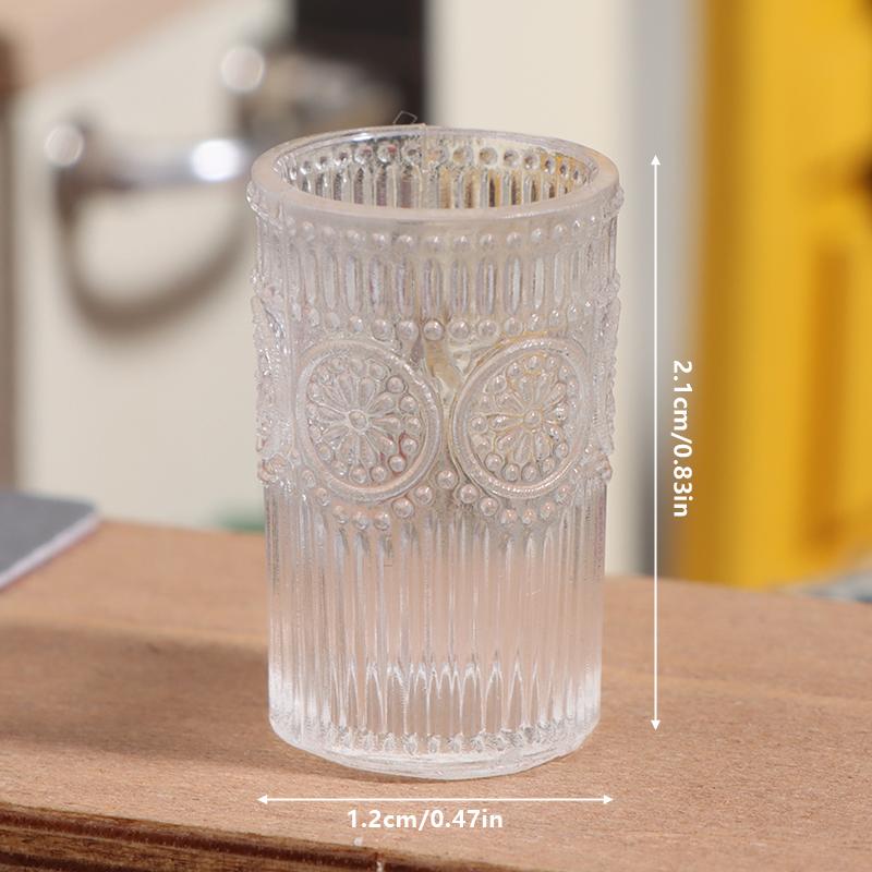 

1шт 1:12 Миниатюрная банка для кукольного домика, банка для хранения посуды, банка для конфет, банка для печенья, чашка для воды, чашка для чая, модель, игрушки, кухонный декор as the picture