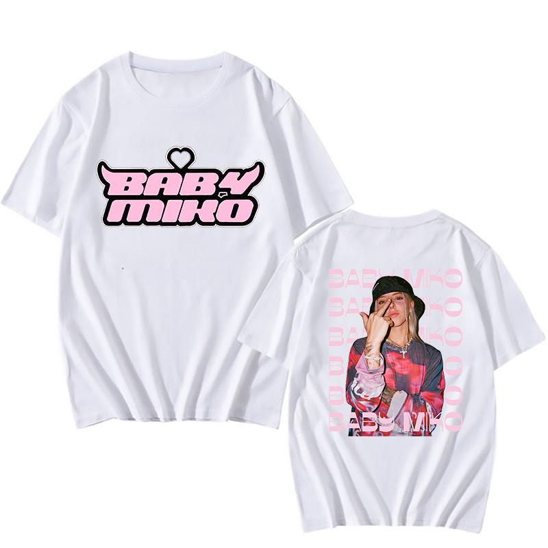 Baby Young Miko Printing Teeshirt Cotton Short Sleeve Hip Hop Fans Unisex Fashion Tshirt Unisex Unisex Fashion Tops Tees Clothes