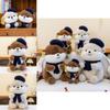 Adorable Cartoon Beaver Plush Toy Soft Cuddly Doll For Birthday Gifts And Home Decor