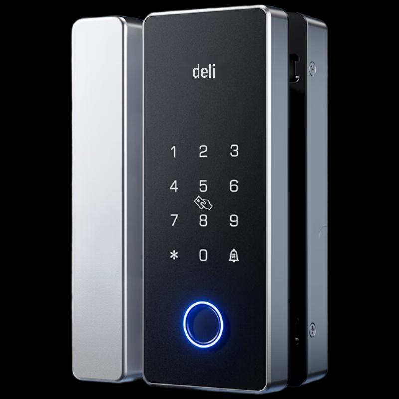 Deli Smart Electronic Password & Fingerprint Glass Door Lock