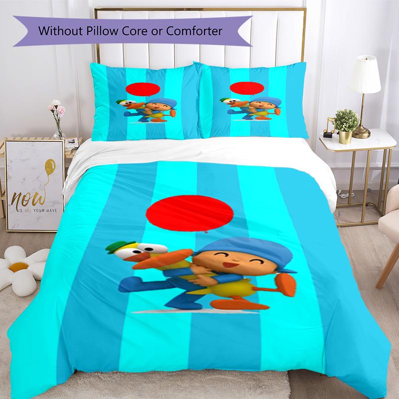 Pocoyo Bettwäsche-Set Design für Spielzimmer Maschinenwaschbar Perfektes Geschenk für Freunde & Familie