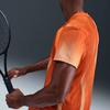 Nike Court Victory Dri-FIT Crew Neck Sweat-Wicking Short Sleeve Tennis Shirt Men tops Campfire-Orange White HM6505-893