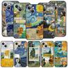 Starry Sky Van Gogh Art Luxury Phone Case For iPhone 13 15 14 12 Mini 11 Pro MAX XR X SE XS 7 8 Plus Silicone Protection Cover