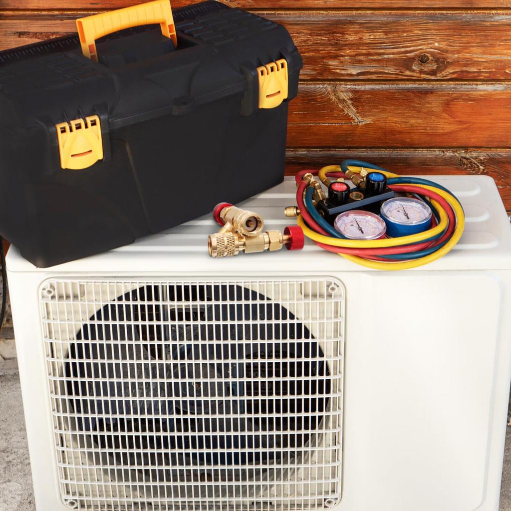 TOYMYTOY Vanne de régulation pour climatiseur R22 R410, lot de 2, vanne à boisseau sphérique en laiton pour réfrigérant, diamètre différent, adaptateur de conversion pour climatiseur, débit