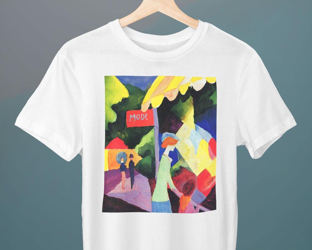 Fashion Window, August Macke, Unisex T-Shirt, Expressionism, Art T-Shirt, Gift for Her, Gift for Him, Art Lover Gift